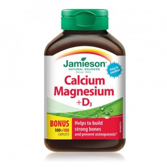 Jamieson Calcium and Magnesium with Vitamin D, 200 Tablets
